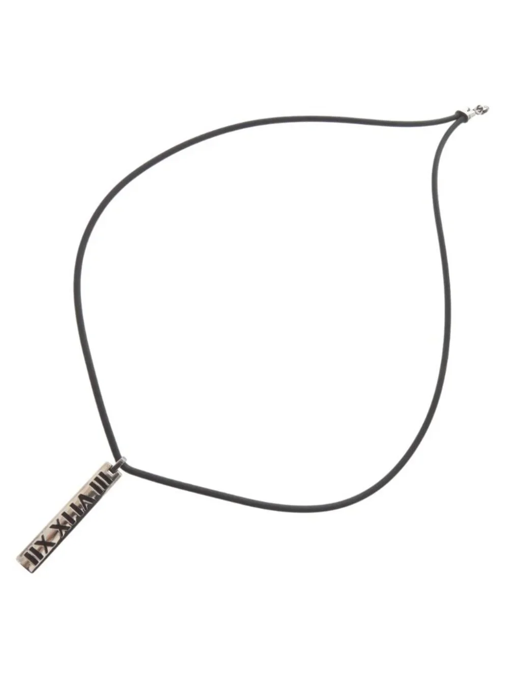 Tiffany & Co Numeric Atlas 925 Sterling Silver Choker Necklace
